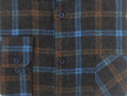 KOSZULA FLANELOWA MĘSKA FLANELA W KRATĘ L F69 Rozmiar L