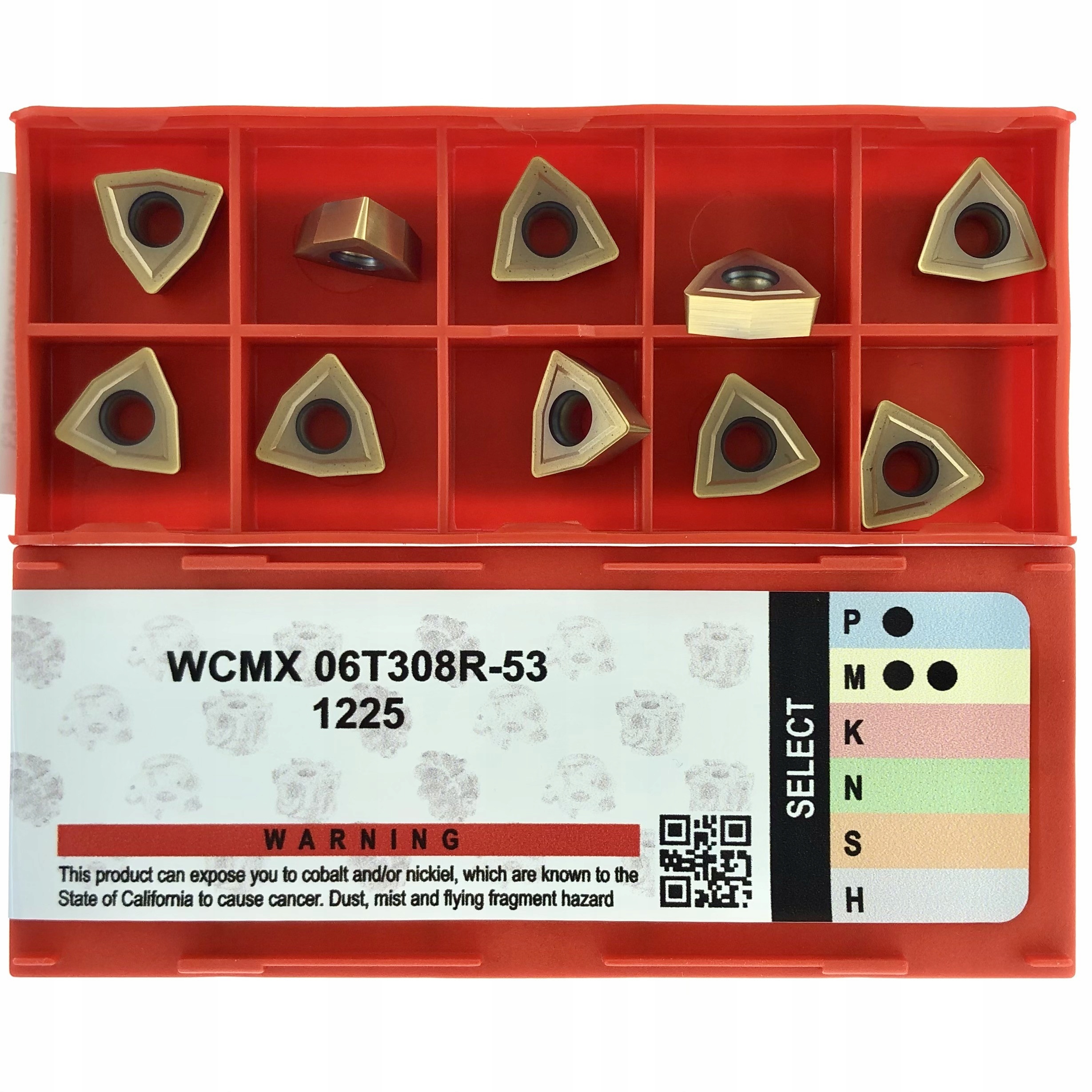 

Płytki węglikowe Wcmx 06T308R 53 1225 Stal Inox