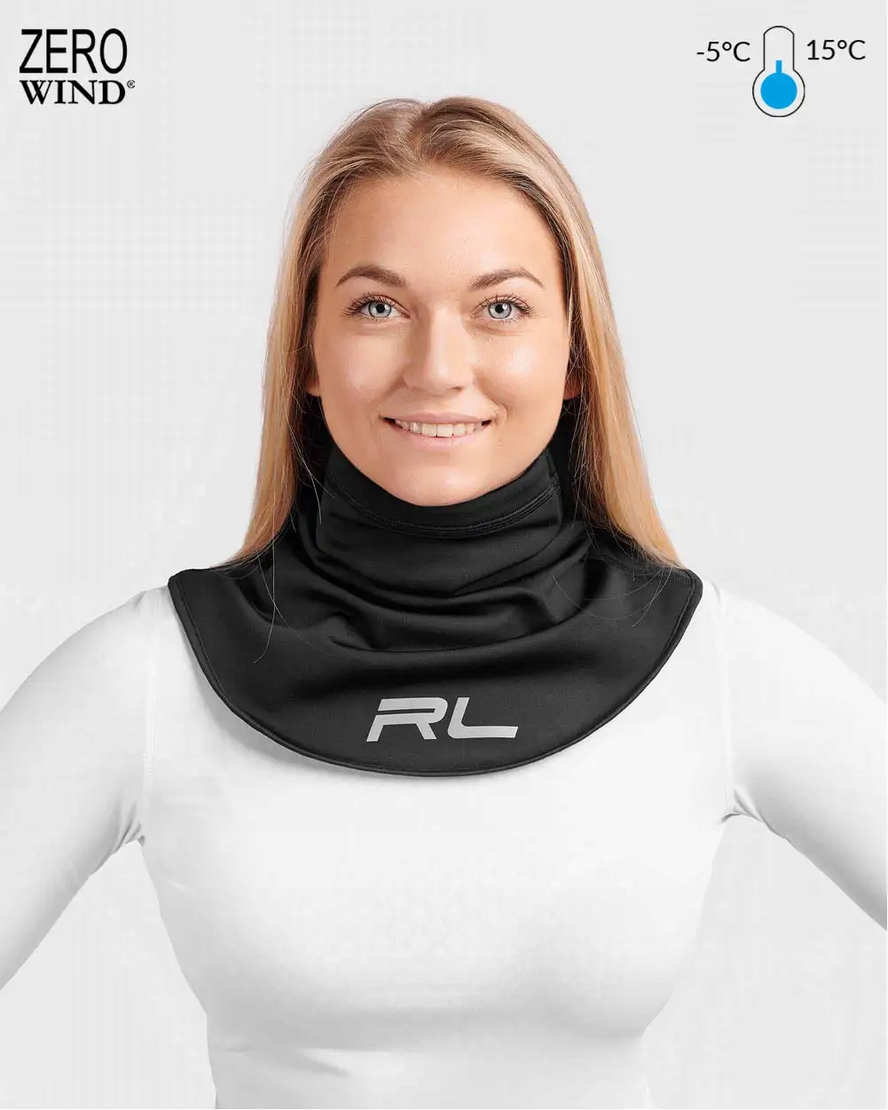 Komin motocyklowy narciarski zimowy ocieplany ciepły wiatroodp Termoaktywny