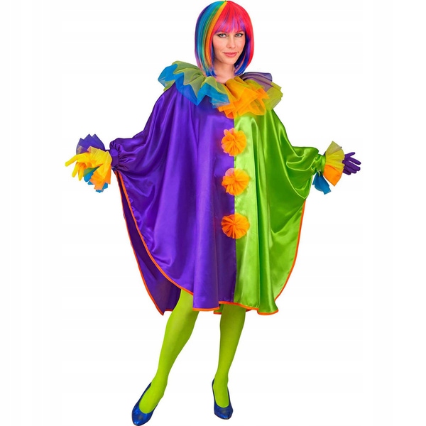 Kostým Pončo Klauna Klaun Vícebarevný Karnevalový Převlek