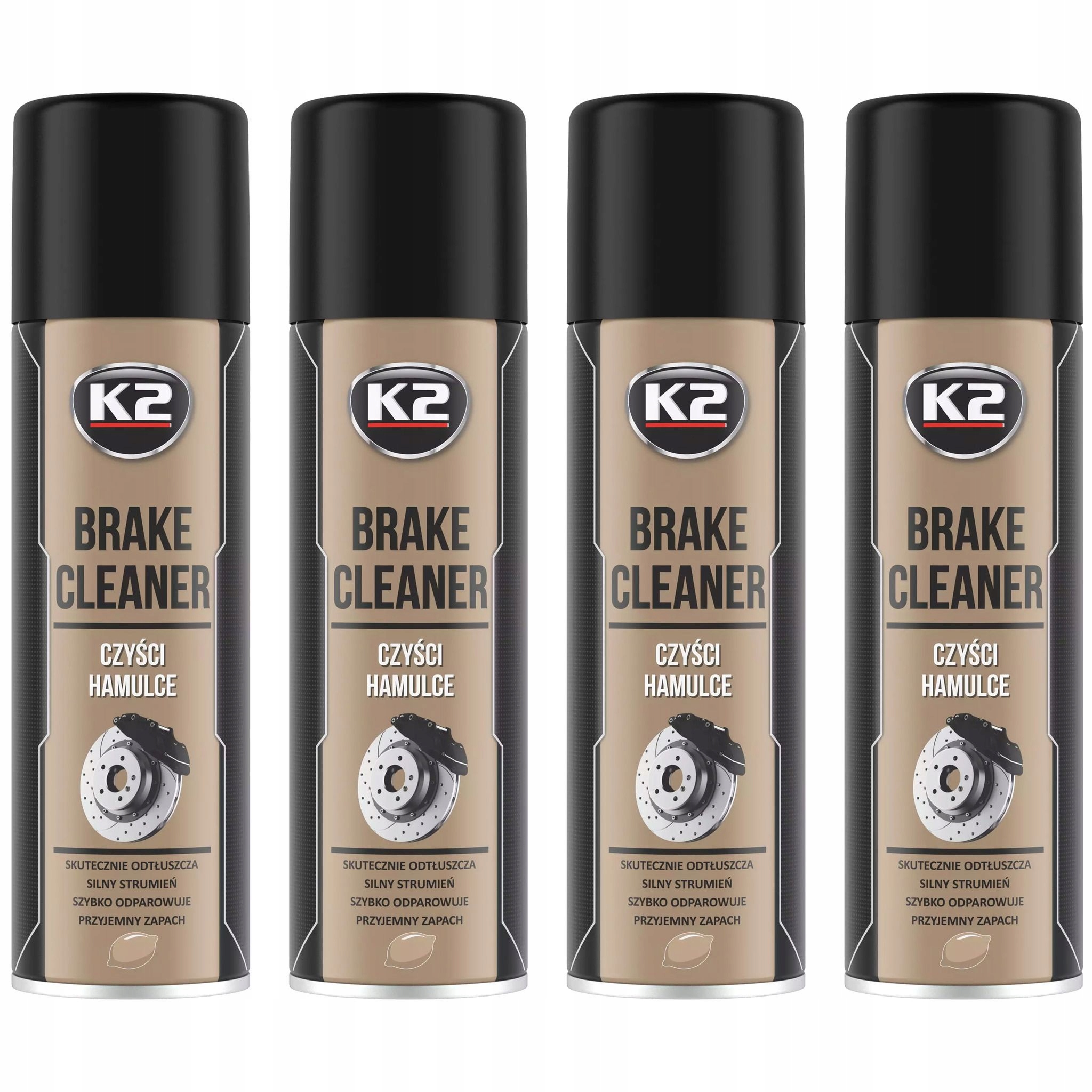 4 x Zmywacz do Hamulców K2 Brake Cleaner 500ml