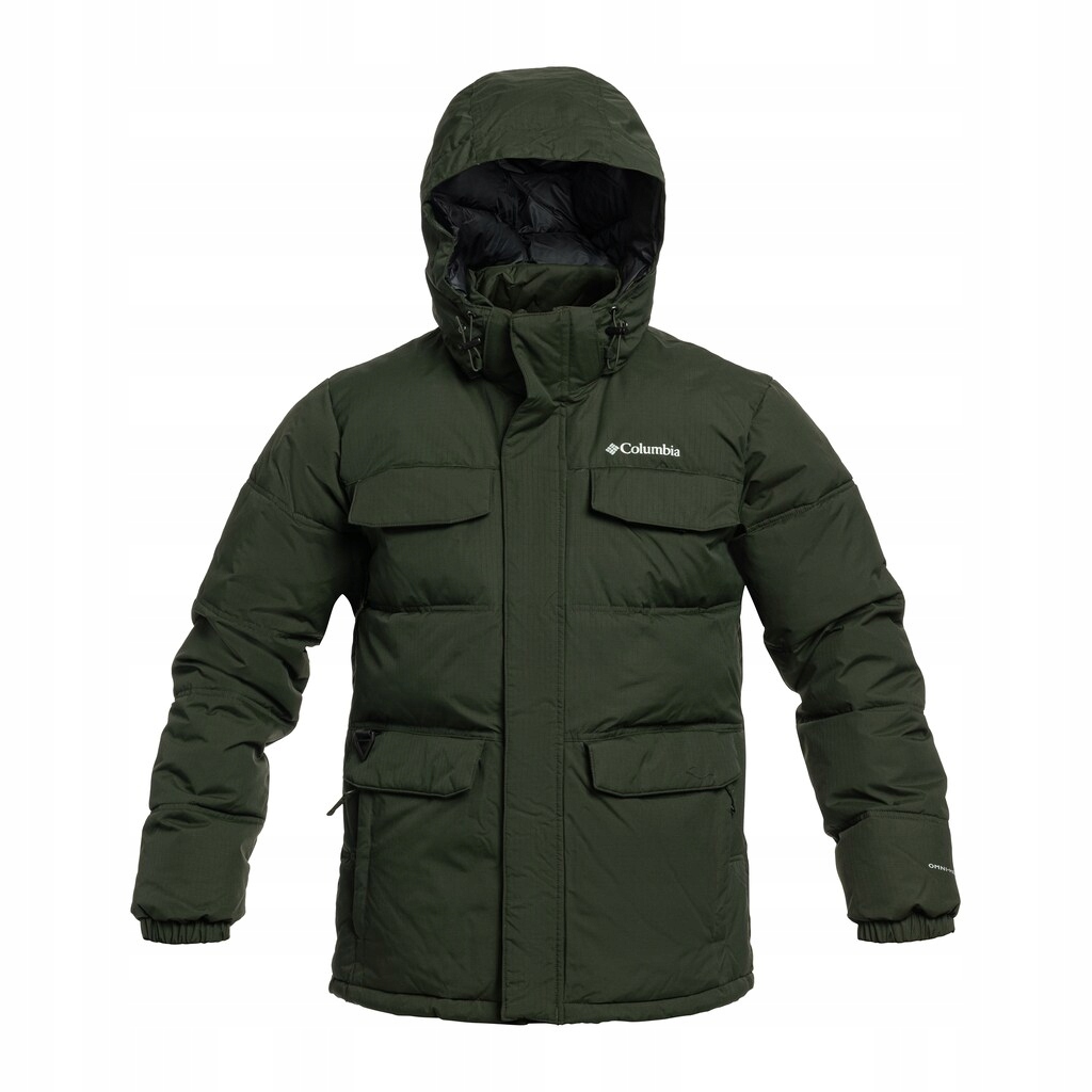 Zimní bunda s kapucí Columbia Landroamer Puffer Greenscape XXL