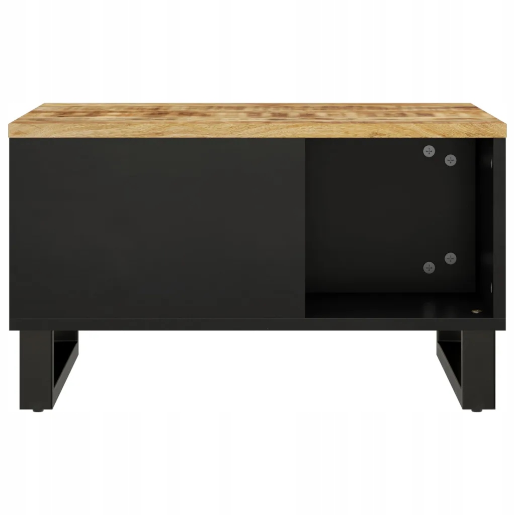 Stolik kawowy, 60x50x35 cm, lite drewno mango Głębokość mebla 1 cm