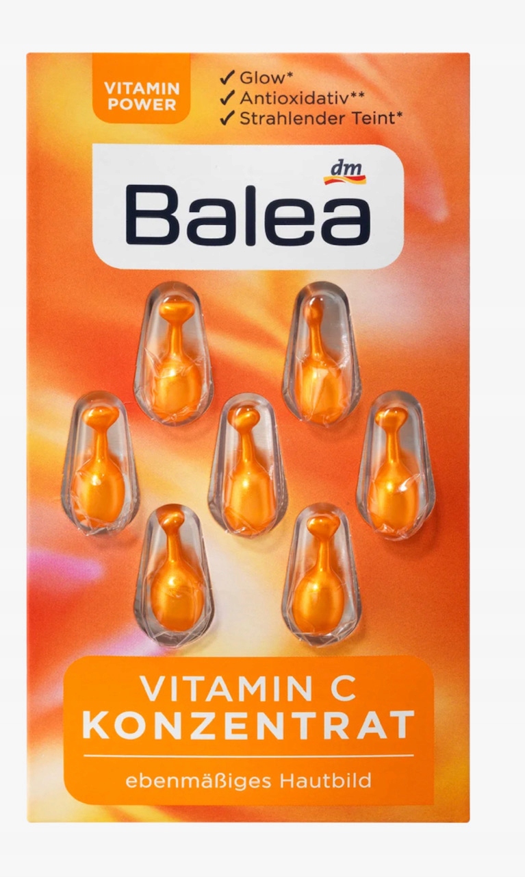 Balea Koncentrát na tvár, vitamín C, 7 ks