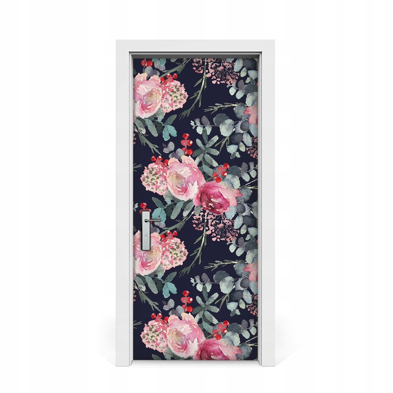 

Fototapeta na drzwi Obraz kwiaty i liście 85x205