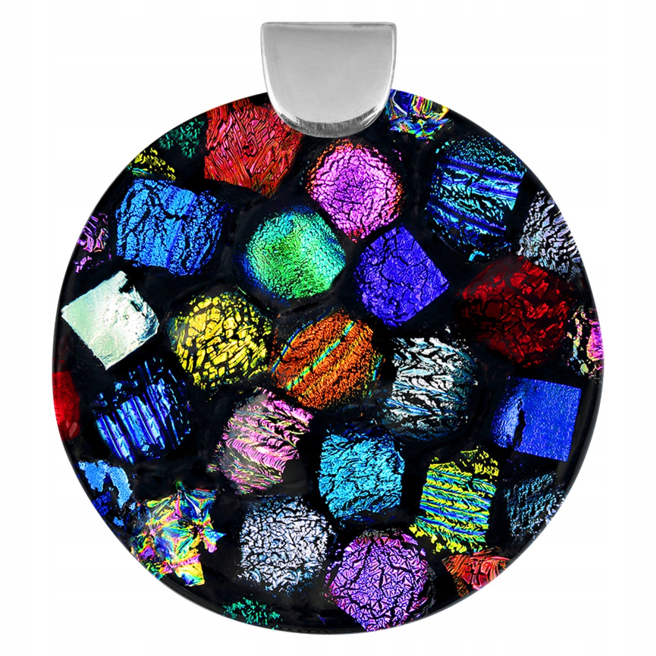 Dámský přívěsek Harf vícebarevný sklo murano kolečko