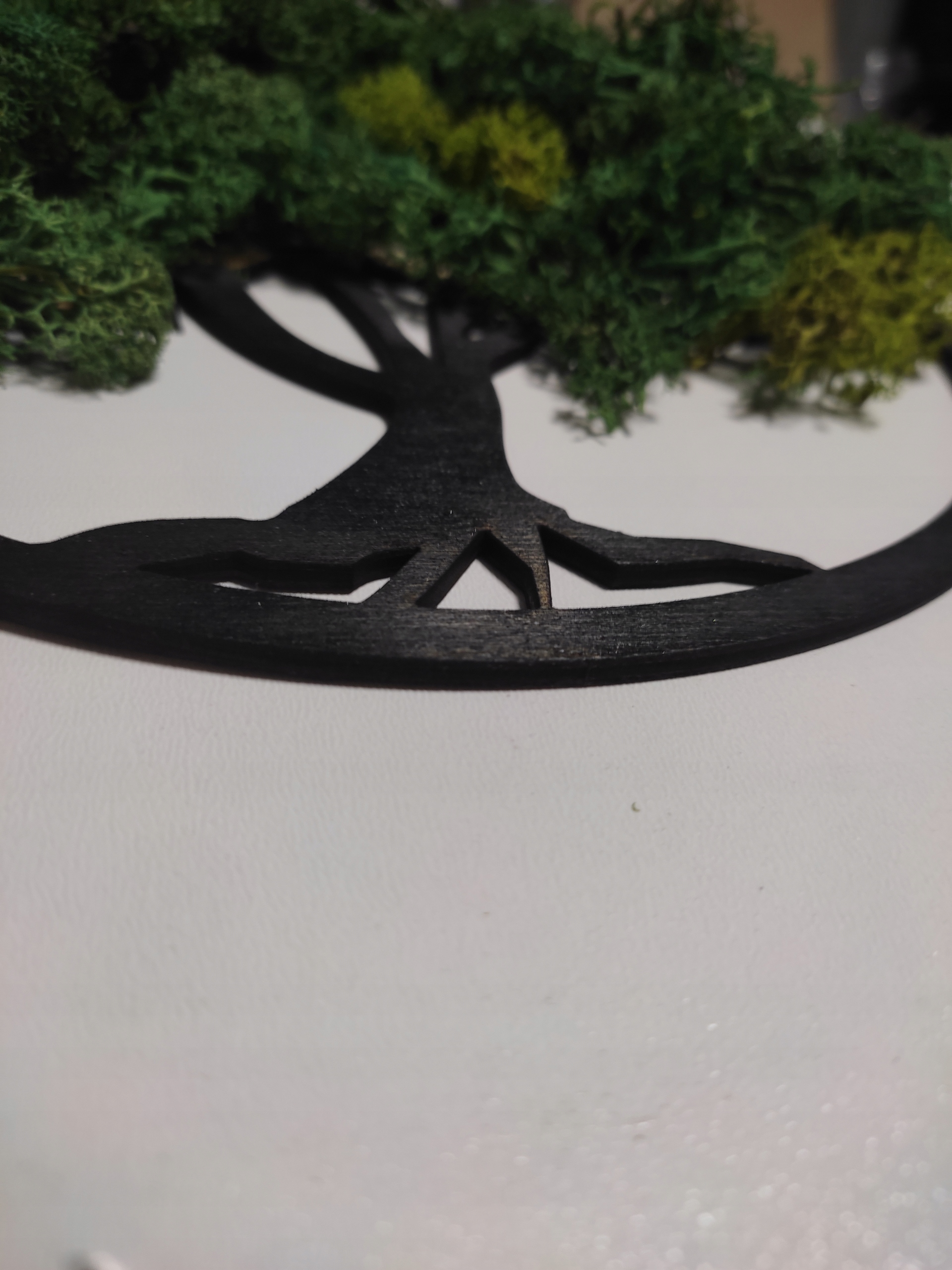 obraz drzewo w kole z mchu chrobotek 22cm Kod producenta 1