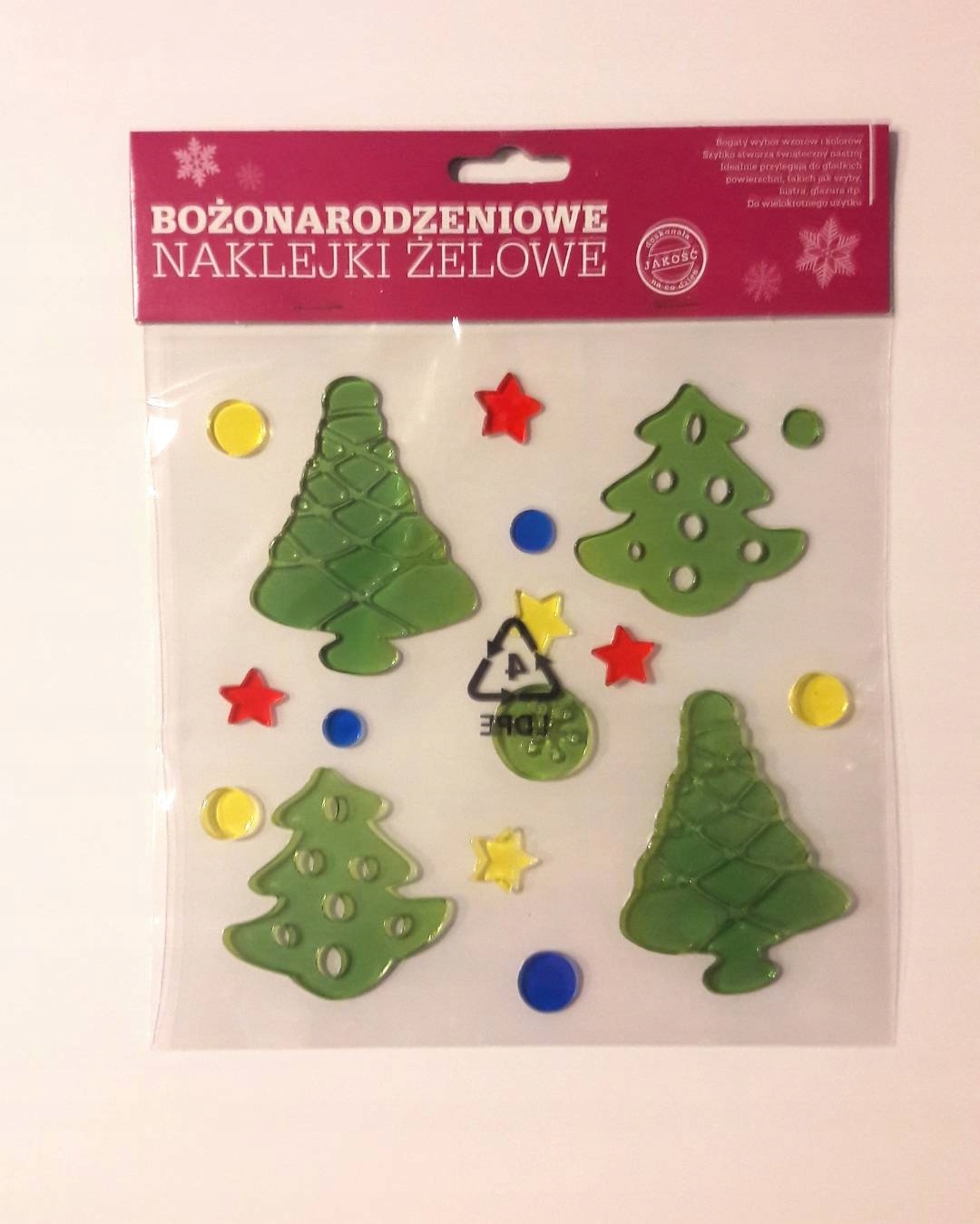 

Bożonarodzeniowe Naklejki Żelowe Na Okno Szybe
