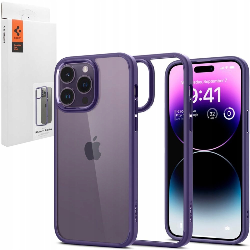 

Etui do iPhone 14 Pro Max, Spigen Hybrid Purple