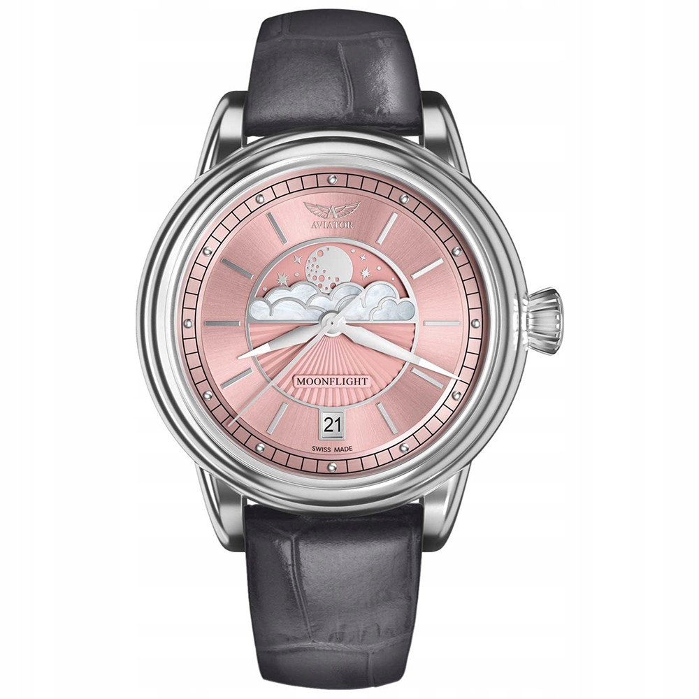 Dámské hodinky Aviator V.1.33.0.257.4.GM šedé