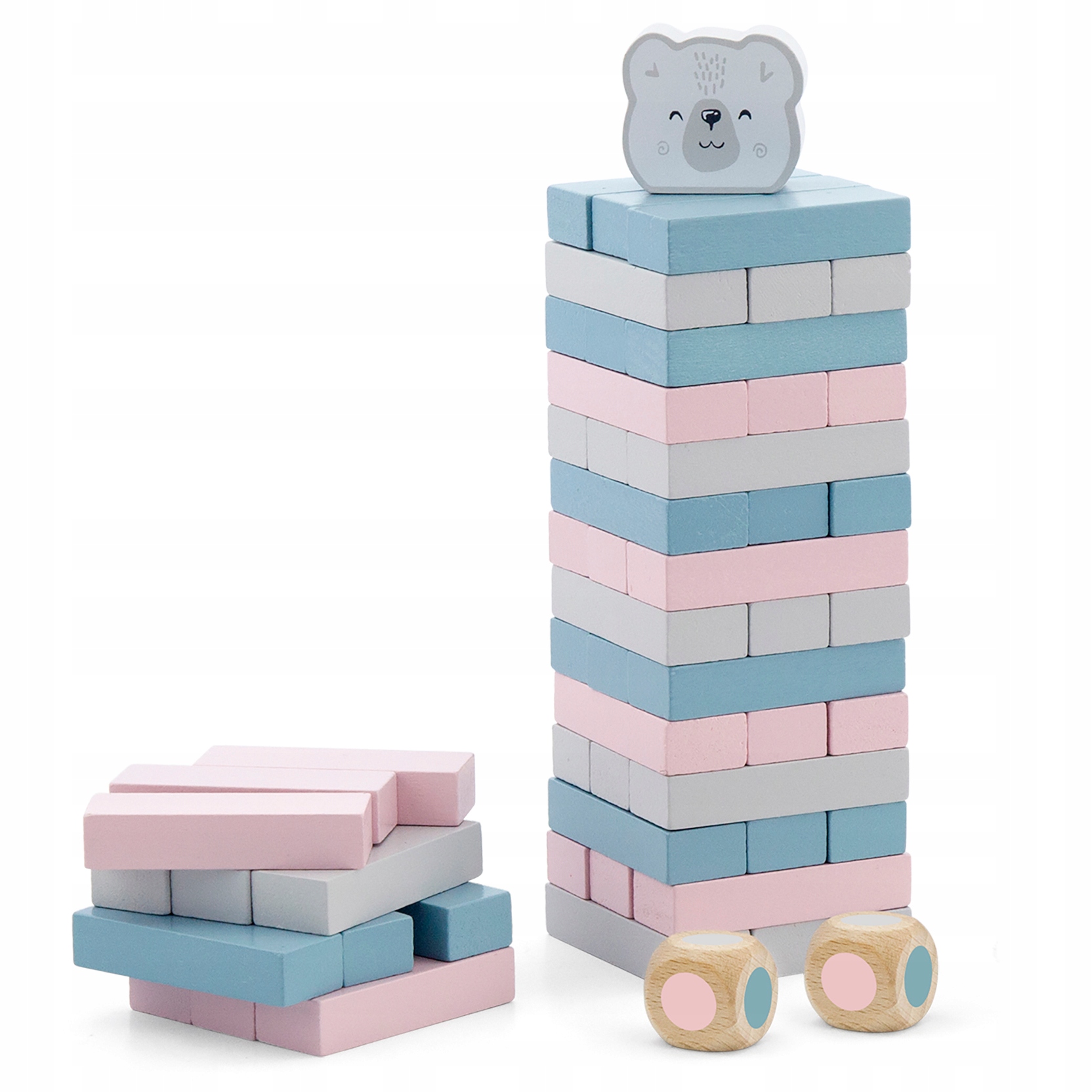 VIGA POLARB CHWIEJĄCA SIĘ WIEŻA GRA ZRĘCZNOŚCIOWA DREWNIANA UKŁADANKA