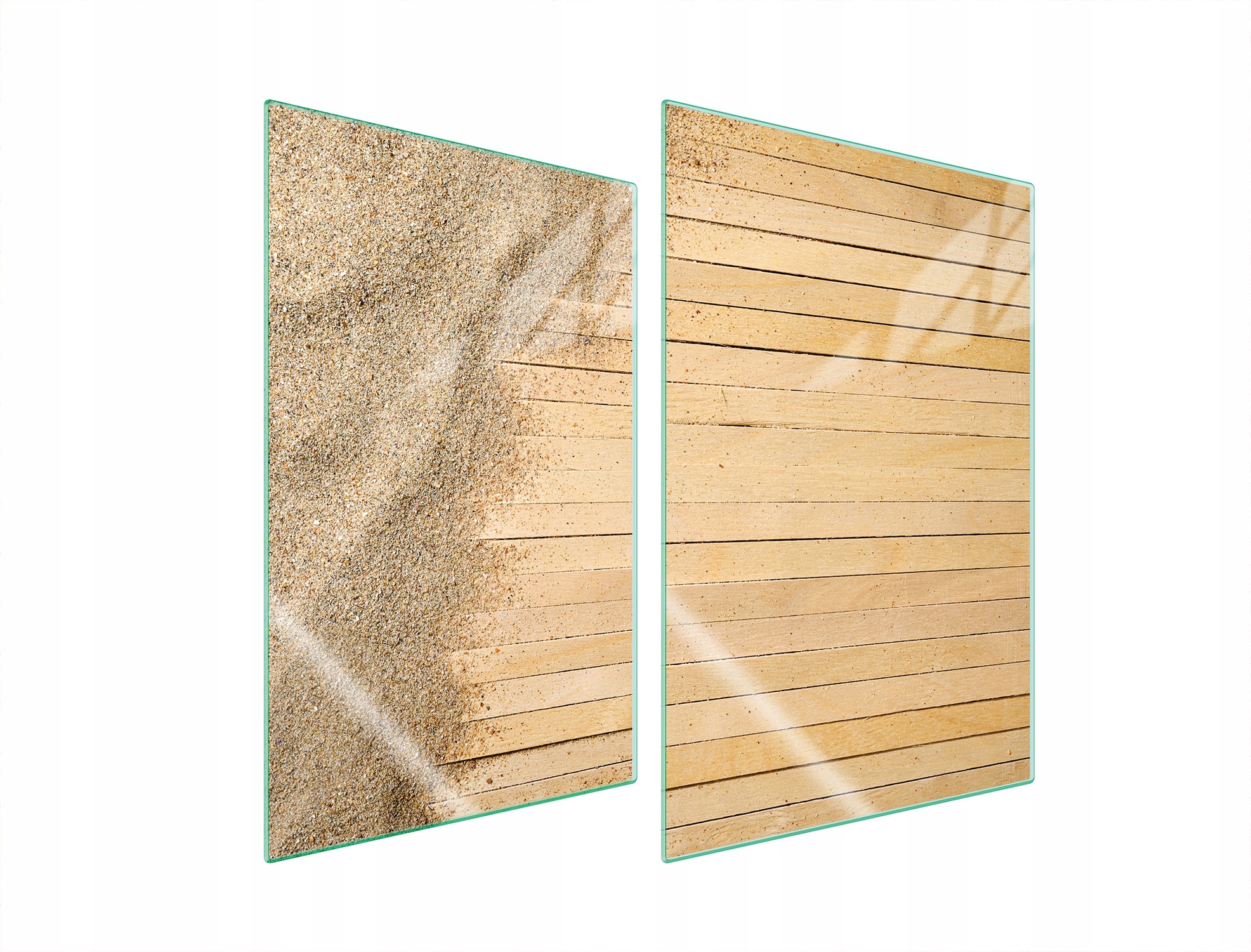 Skleněná Ochranná Deska Do Kuchyně 2x35x52 Písek Tvrzené Sklo