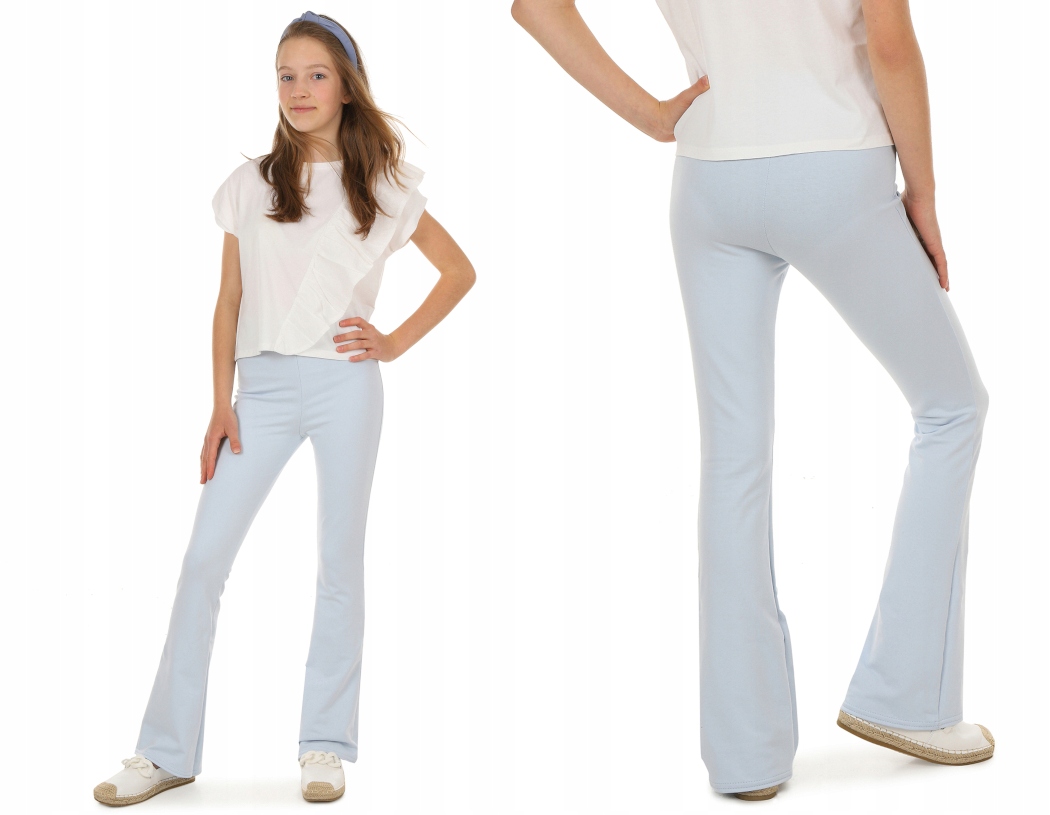 

Legginsy Flare, dzwony 134 Błękit