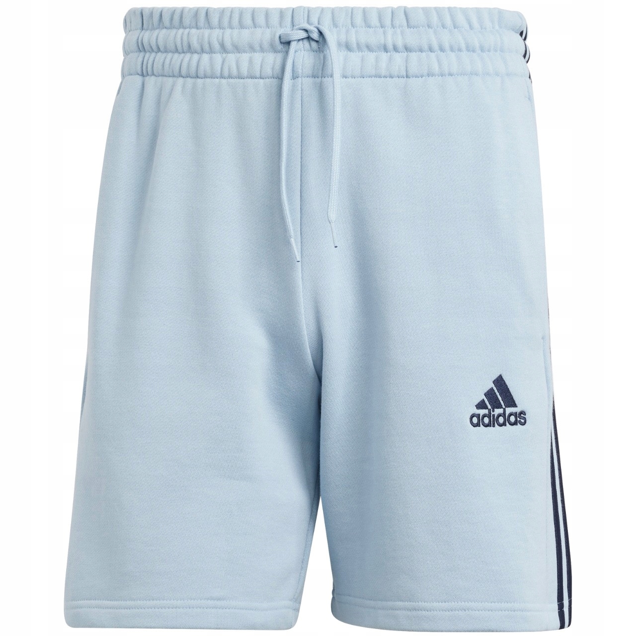 Kraťasy adidas Essentials French Terry 3-Stripes světle modré