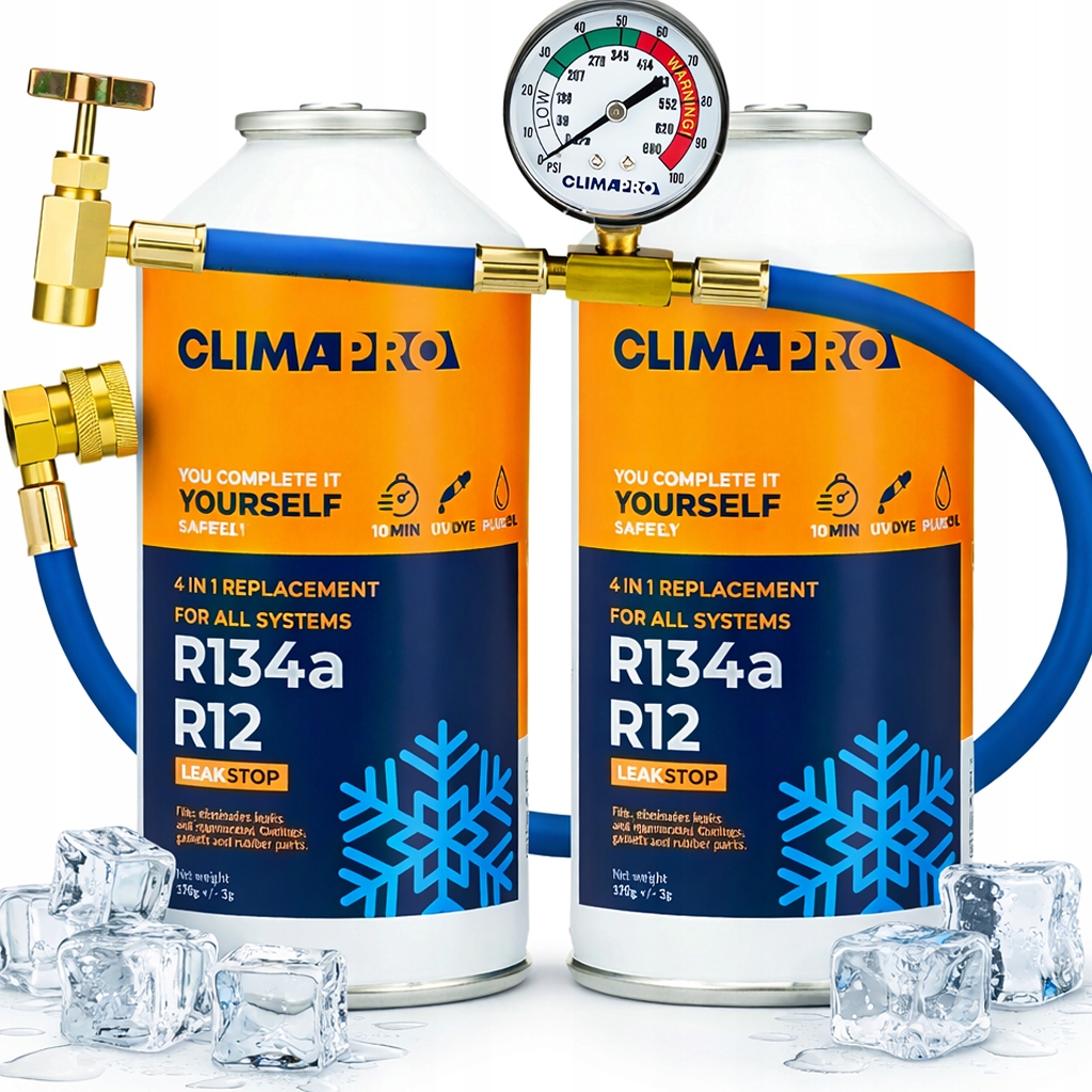 Činidlo Pro Klimatizaci R134a Plyn Na Nabíjení S Těsněním 4v1 Hadice