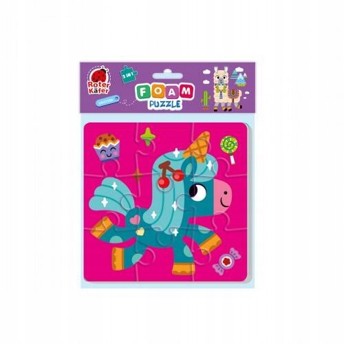 PIANKOWE PUZZLE 2W1 JEDNOROŻEC LAMA DLA NAJMŁODSZYCH UKŁADANKA ROTER KAFER Certyfikaty, opinie, atesty CE