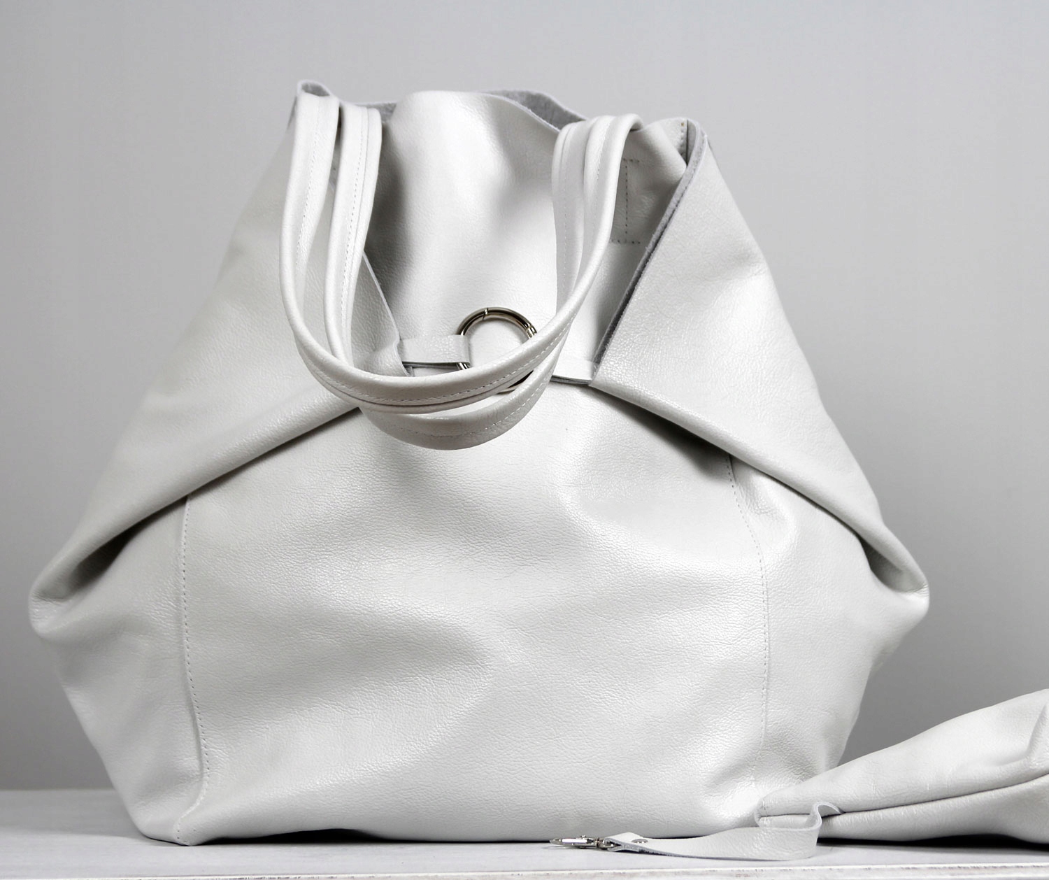 

Torebka Skórzana Shopper Bag 100% Skóra Naturalna