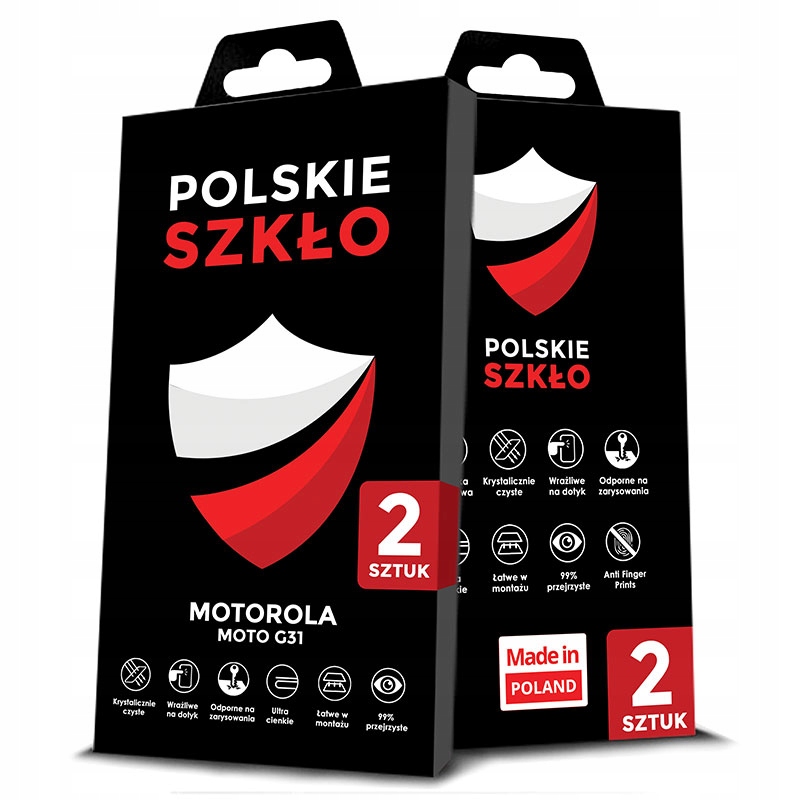 2SZT POLSKIE SZKŁO HARTOWANE DO MOTOROLA MOTO G31