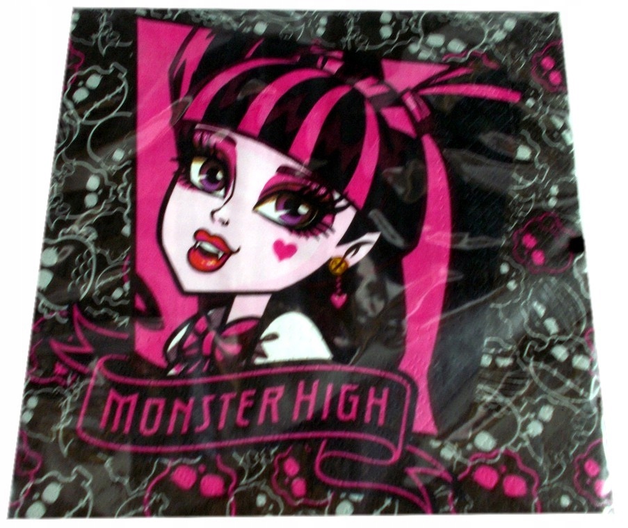 

Serwetki trójwarstwowe 33x33cm Monster High 15szt