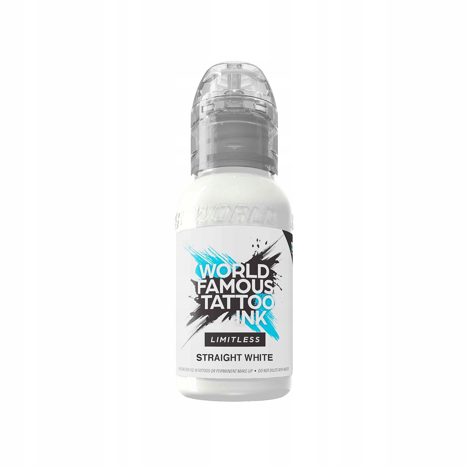 World Famous Ink Straight White 30 ml Farba do tatuowania Biała