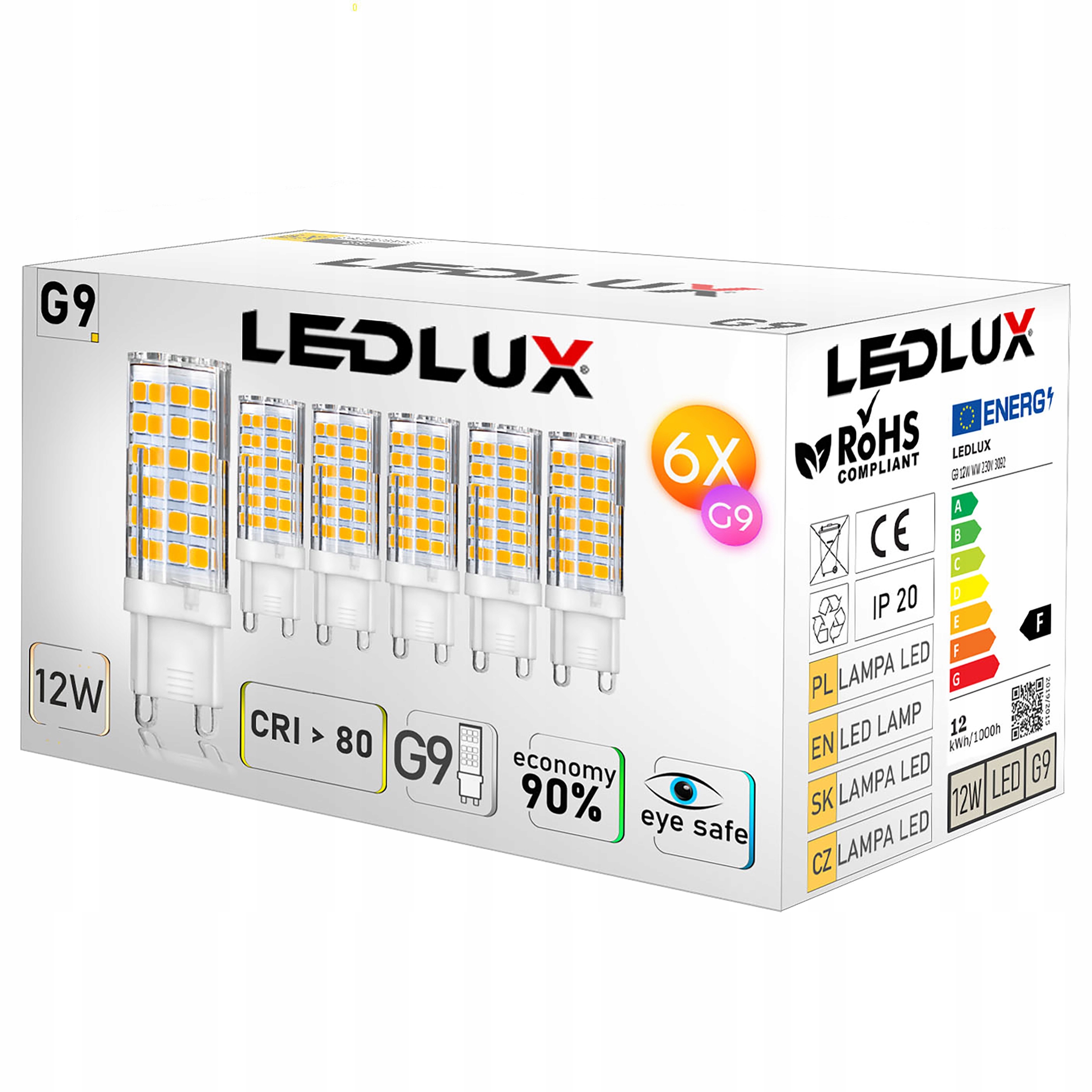 

6X Żarówka Led G9 Smd 12W 95W 3 Barwy Światła