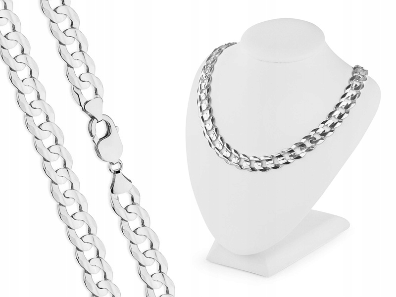 Silné Pánské Stříbrné Pancr ryzost 925 60 cm