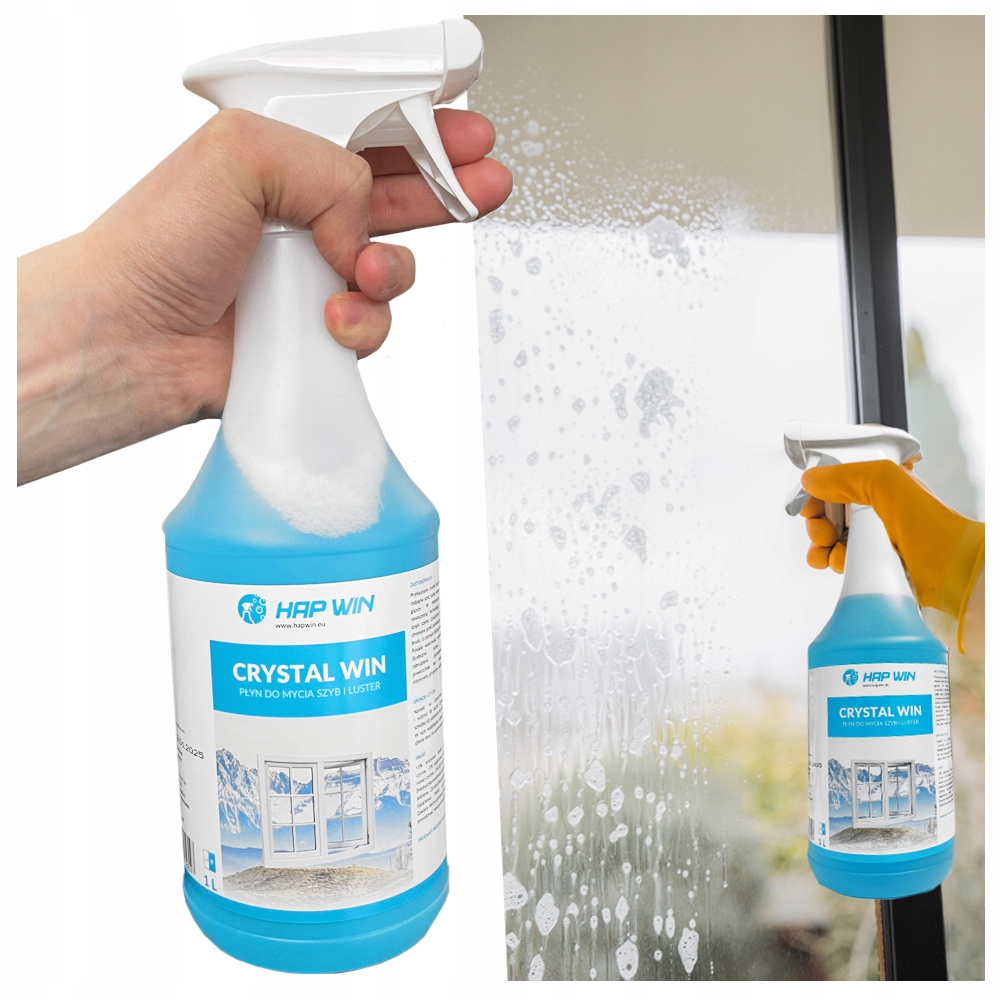 

Hapwin Płyn Do Mycia Szyb Luster Crystal 1L