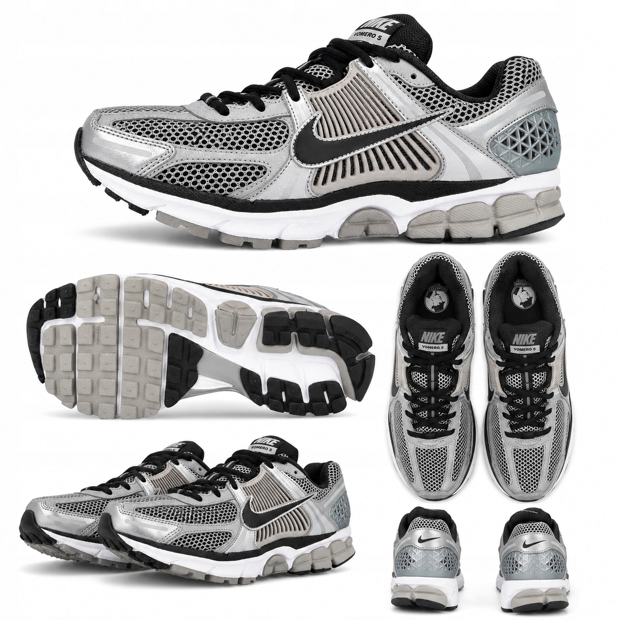 Nike Zoom Vomero 5 FJ4151 007 stříbrné šedé pánské tenisky 44