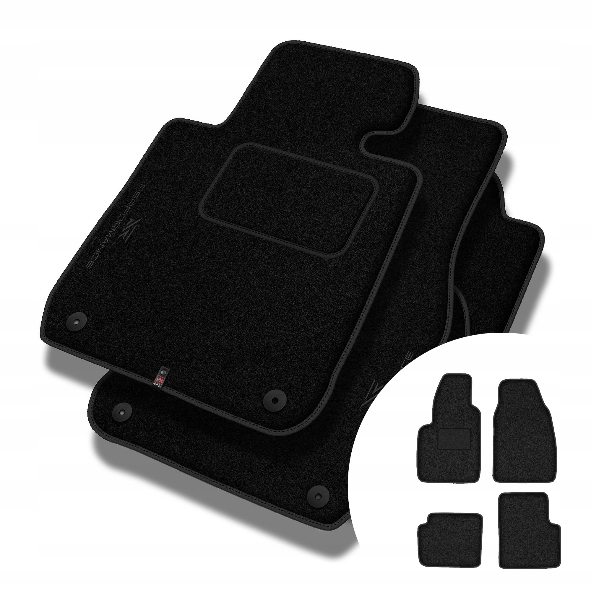 Velurové koberce Performance pro Fiat 500 od roku 2020