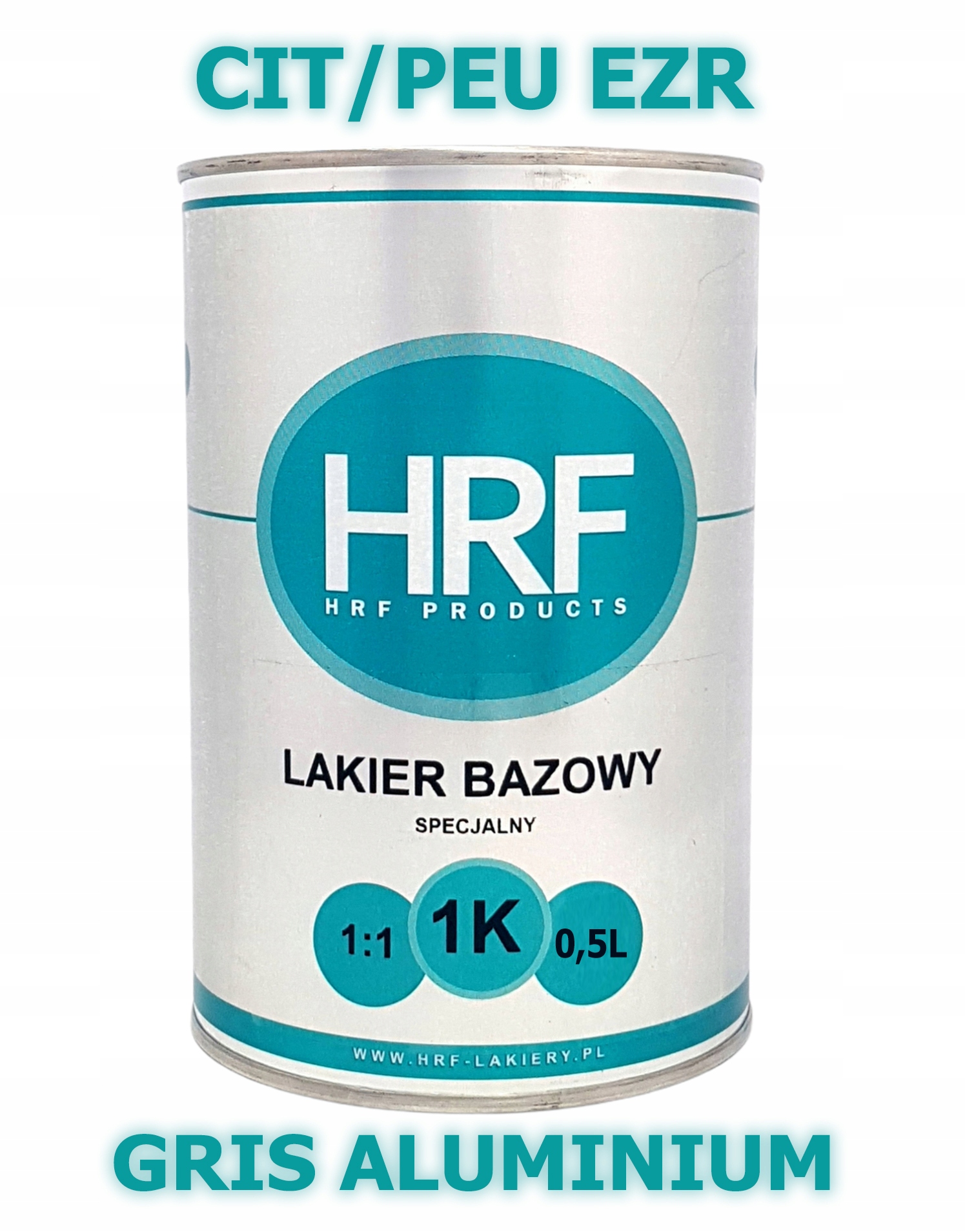 Hrf Lakier Bazowy 1K Cit/peu Ezr 1:1 Baza 0.5L Gęsta Gris Aluminium