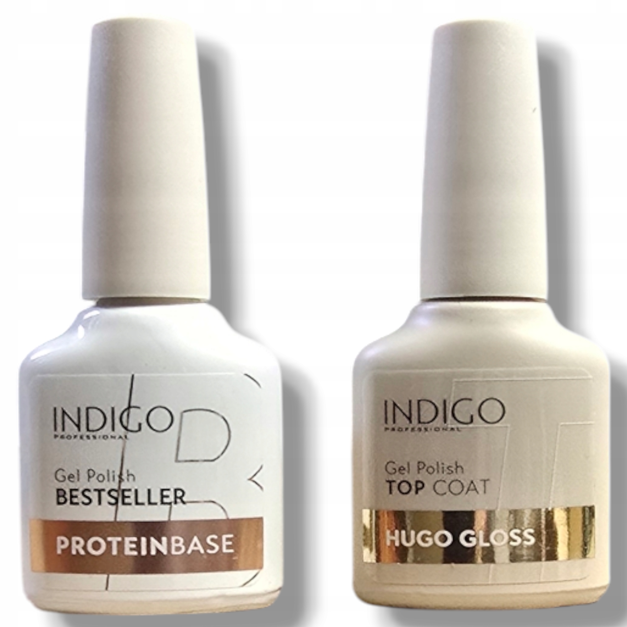 Indigo Hugo Gloss Top Protein Base sada báze top hybridní lak no wi