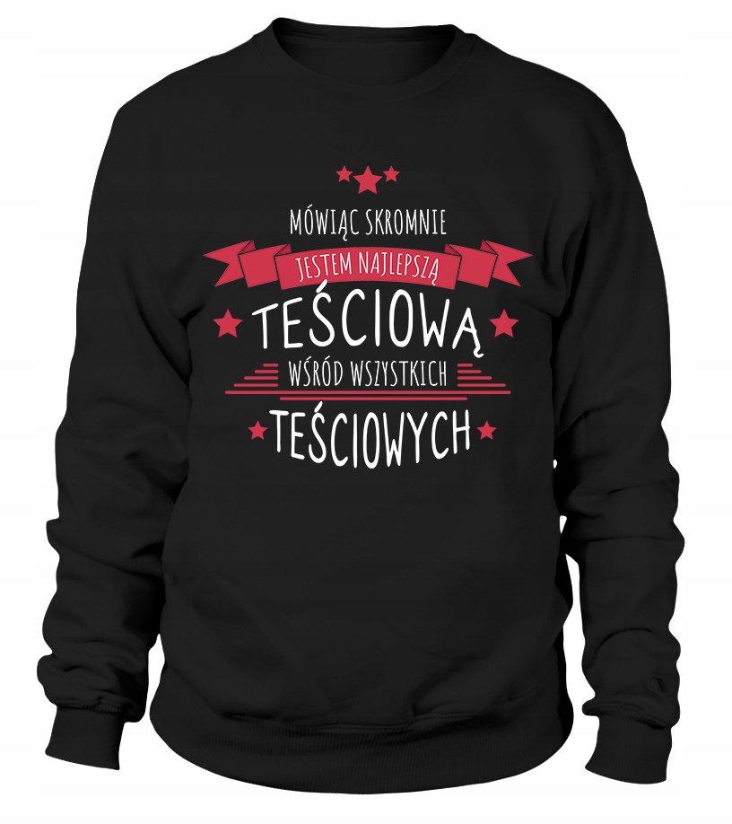 Dámská Mikina motivem tchyně, Speaking Modestly, 2XL, černá