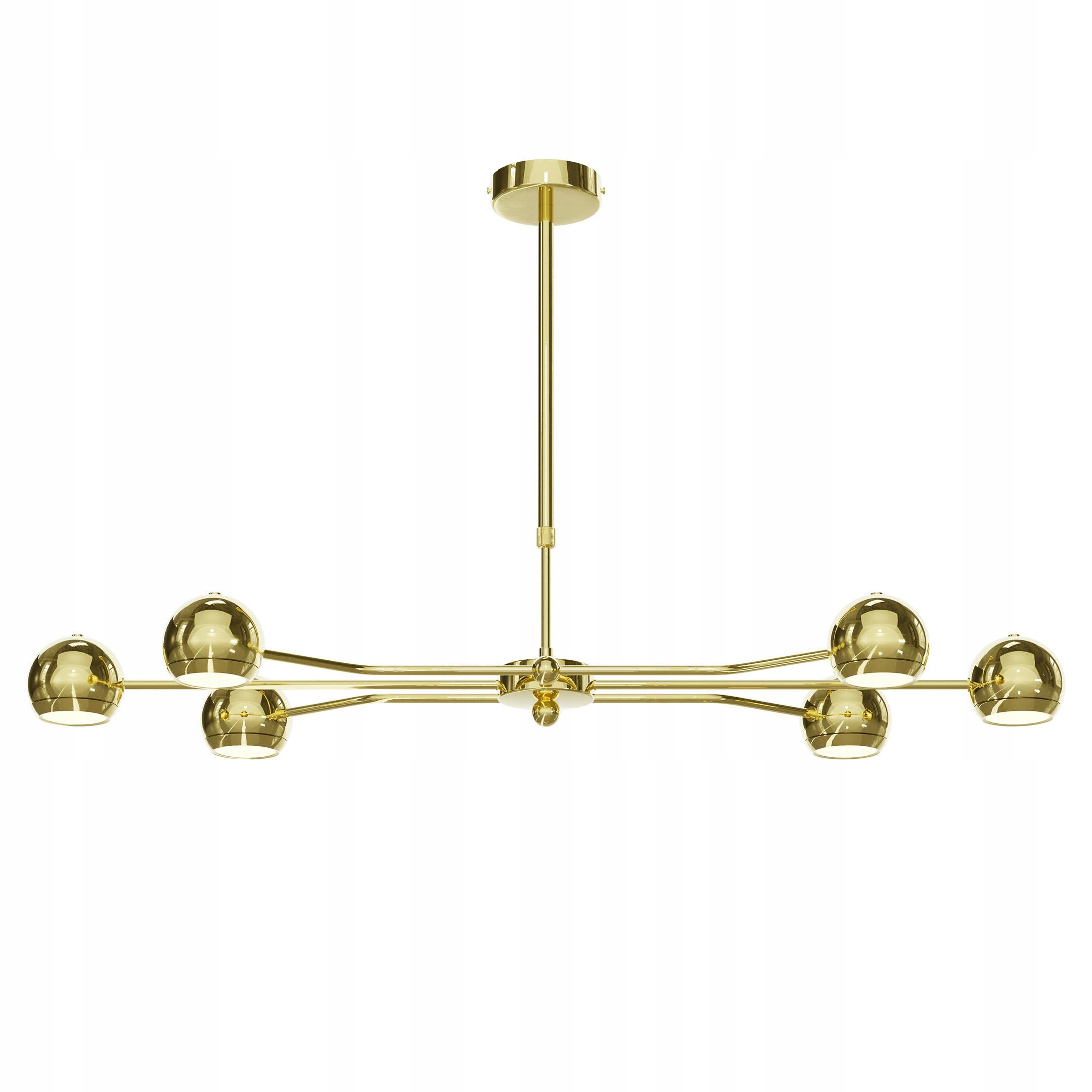 Luster Tiana Zlatý 6xGU10 Závesná lampa do obývacej izby Moderný