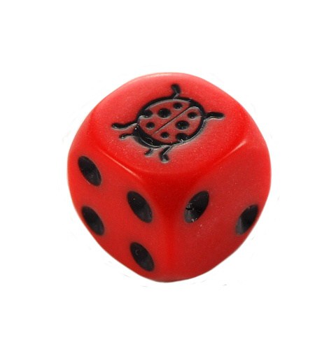 

Kostka kość K6 biedronka 16 mm Ladybug