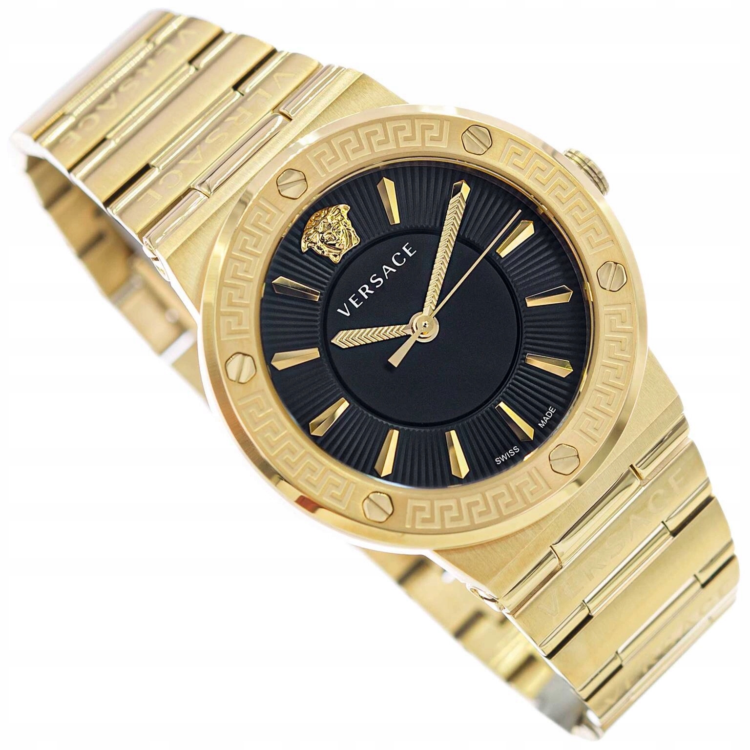 Dámské Hodinky Versace VEVH00820 Greca, Zlaté Logo Na Náramku, Originální
