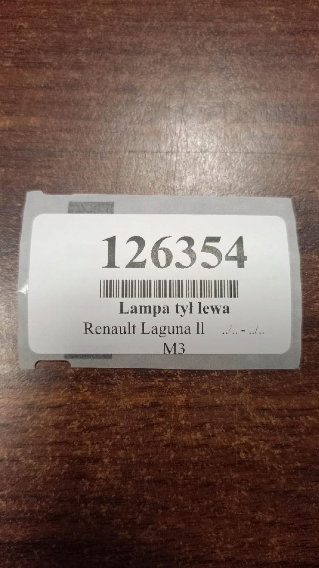 RENAULT LAGUNA II light left rear part