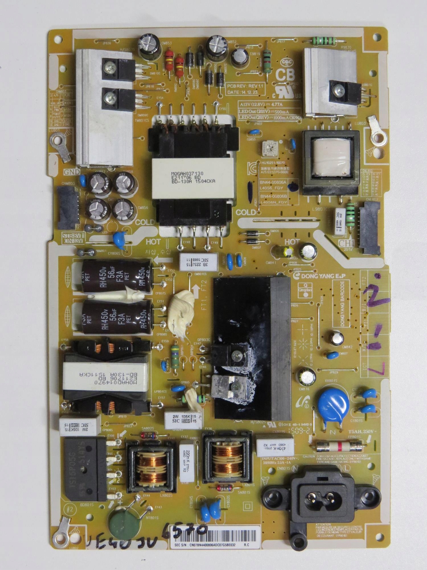 ZASILACZ SAMSUNG BN44-00806A UE40JU6570