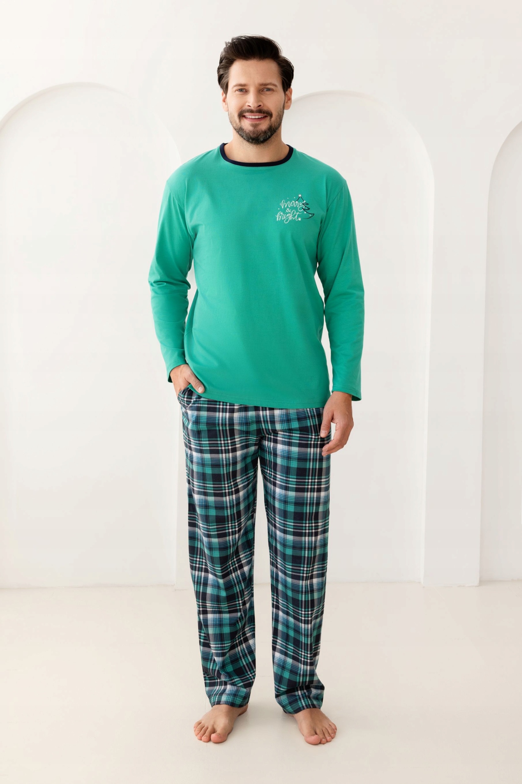 Pánské pyžamo Regina 507 XXL zelené pro ni i pro něj