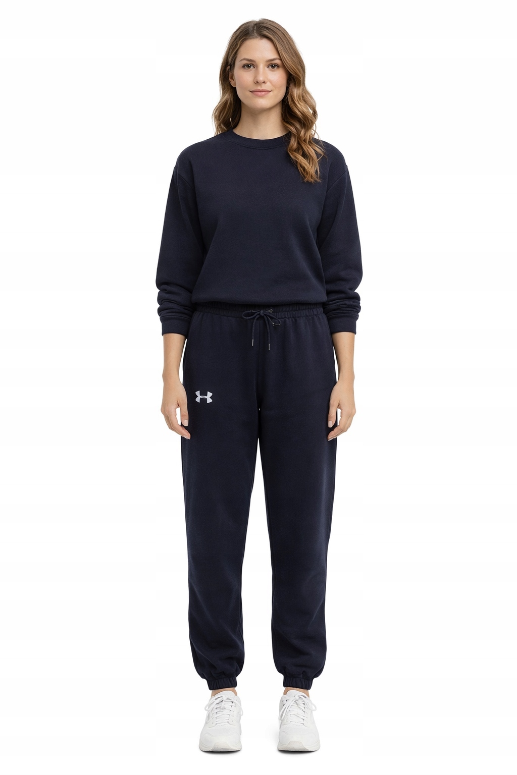 Under Armour Tmavě Modré Teplákové Kalhoty S Elastickým Spodním Dílem S I3C