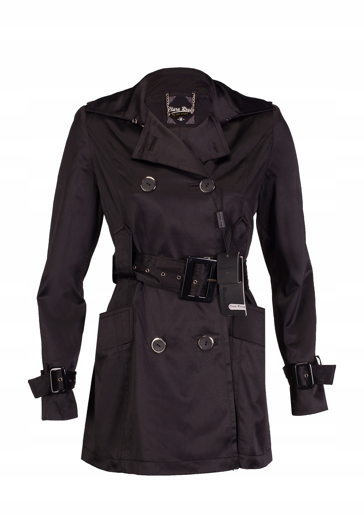 

Elegancki Płaszcz Wiosenno-letni - XXL/ Czarny