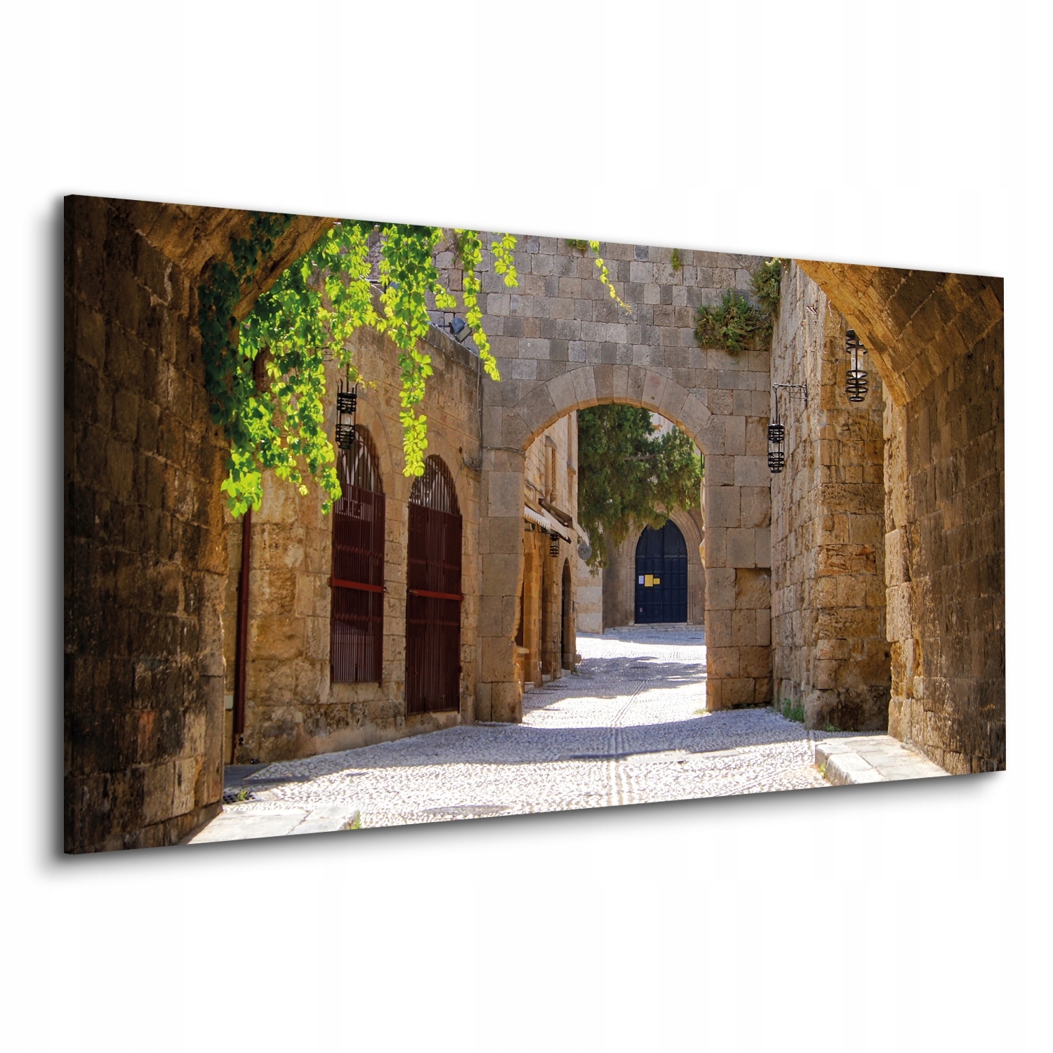 Obrazy vytištěné na plátně 120x60 Itálie ulička zdi