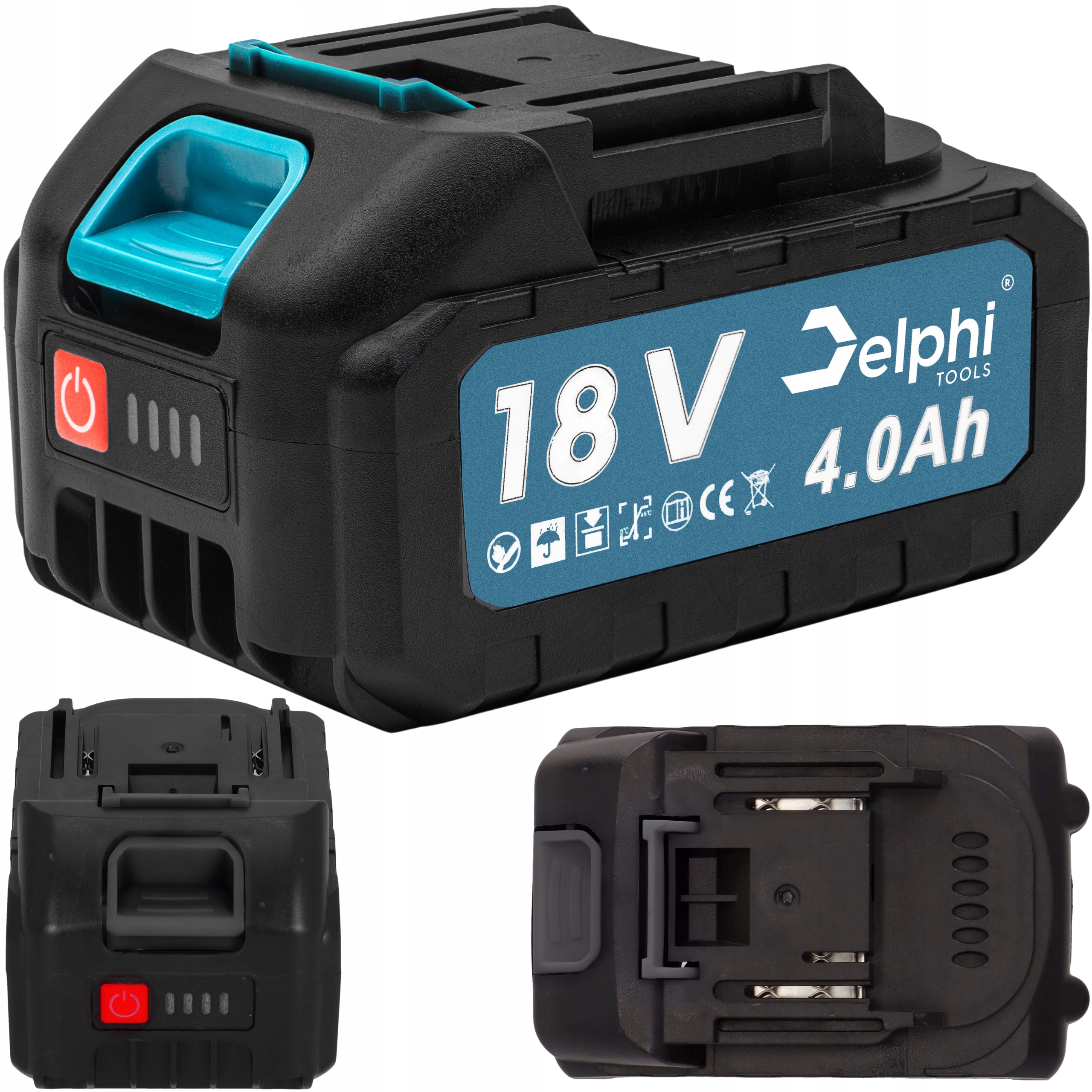 Akumulátor Lithium-iontová Vsuvná Baterie 4.0 Ah 18 V Li-ion