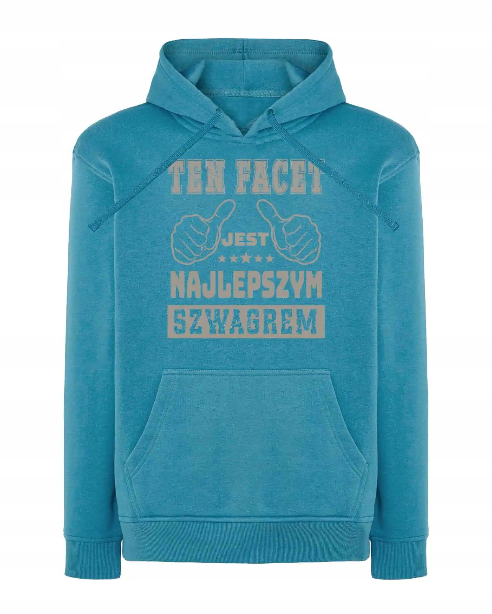 Mikina s kapucí pro Švagra Nejlepší Č..1 Světle modrá L