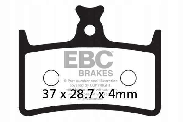 Klocki rowerowe Ebc (organiczne) Hope E4 CFA647