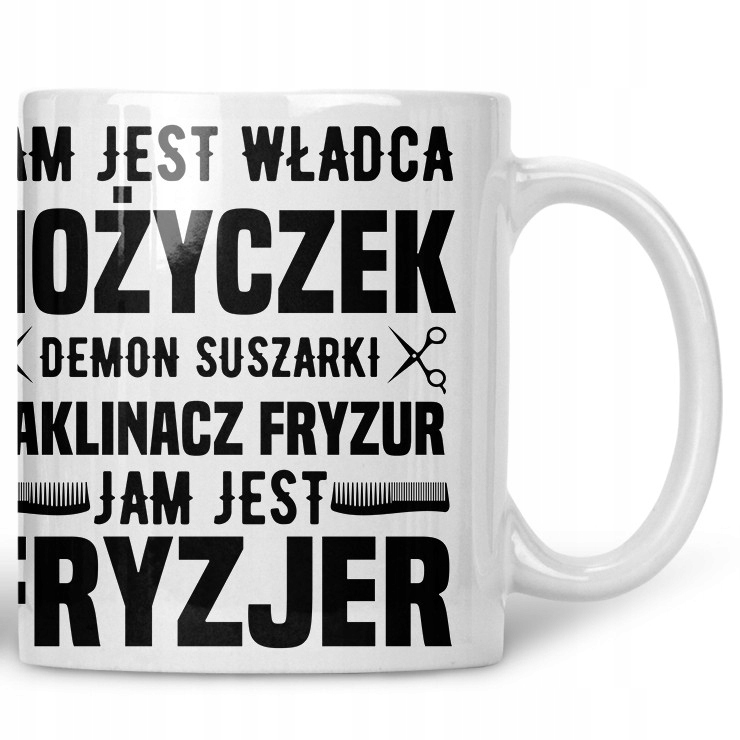 

Kubek Jam jest Fryzjer