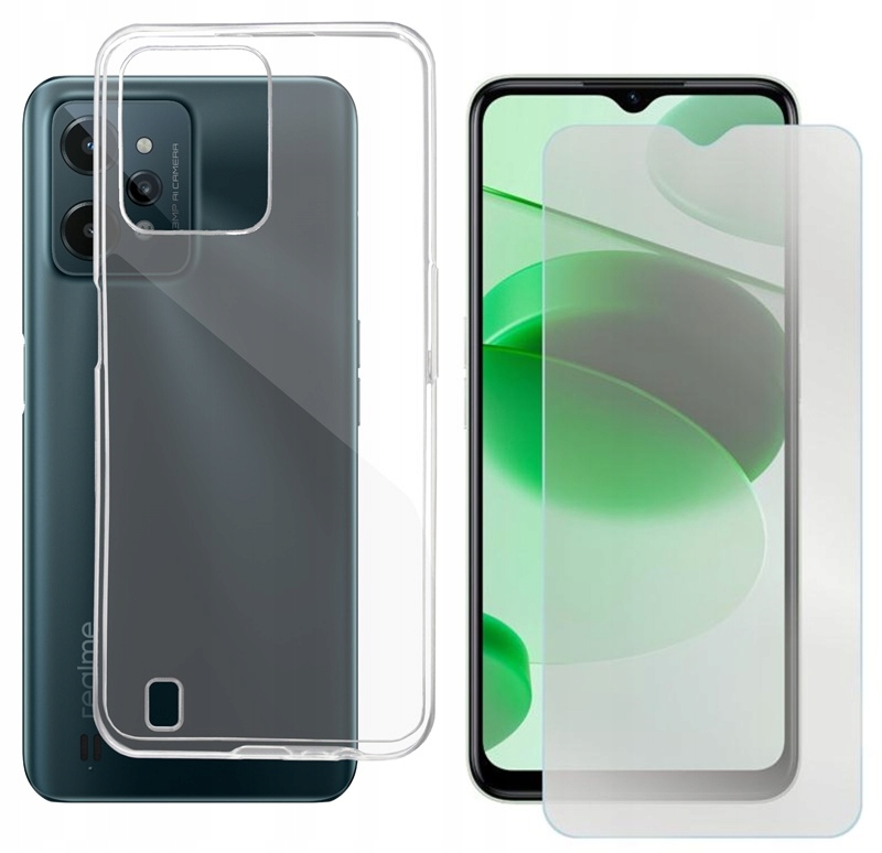 

Etui Jelly Case do Realme C31 bezbarwne 1mm+SZKŁO