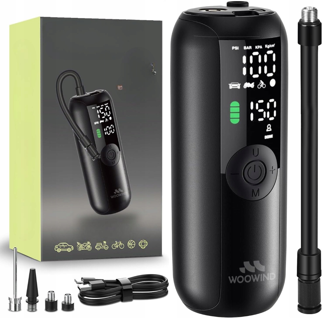 Elektrická Bezdrátová Pumpa Woowind Kompresor Inflator Sada Pro