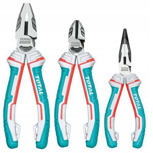 Ploché štípací kleště kombinačky univerzální zesílené Sada 3kusů