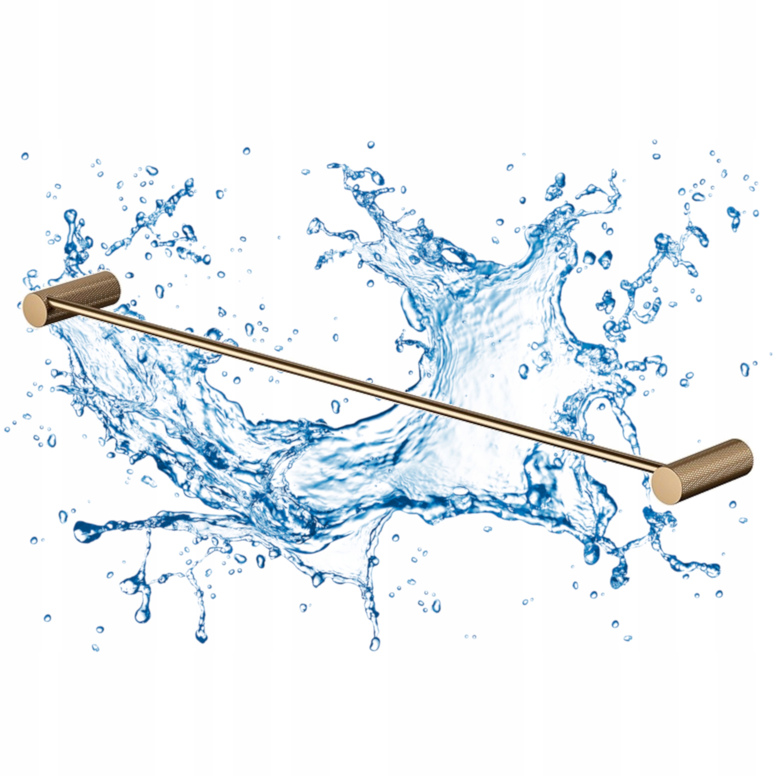 Cersanit Jednoduchý věšák na ručníky, kartáčovaná měď