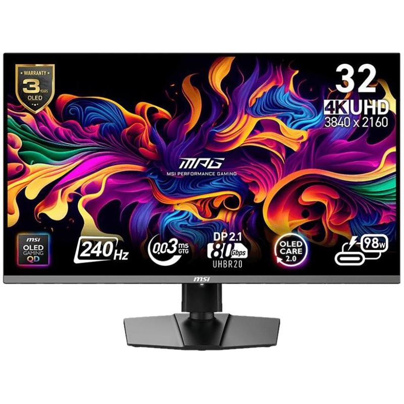 Led monitor Msi Mpg 322URX Qd-oled 31,5" 3840 x 2160 px Oled